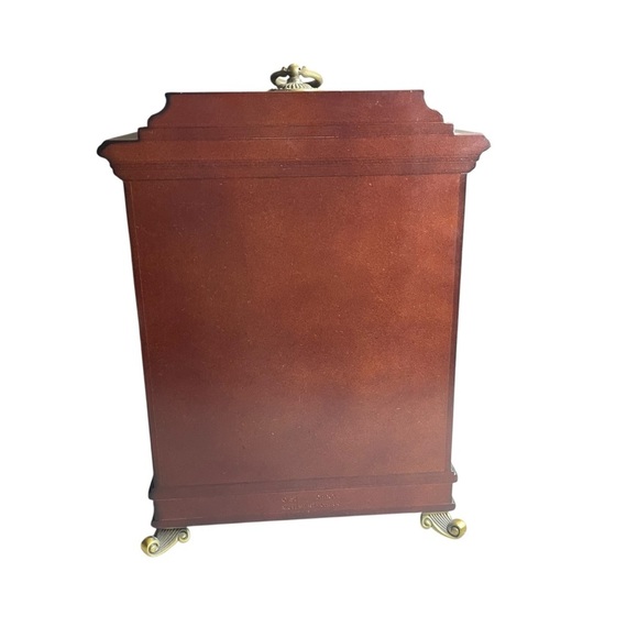 Vintage Bombay Company Horloge Belmont NOT WORKING! Cherry Wood Mantle Clock - Picture 4 of 12